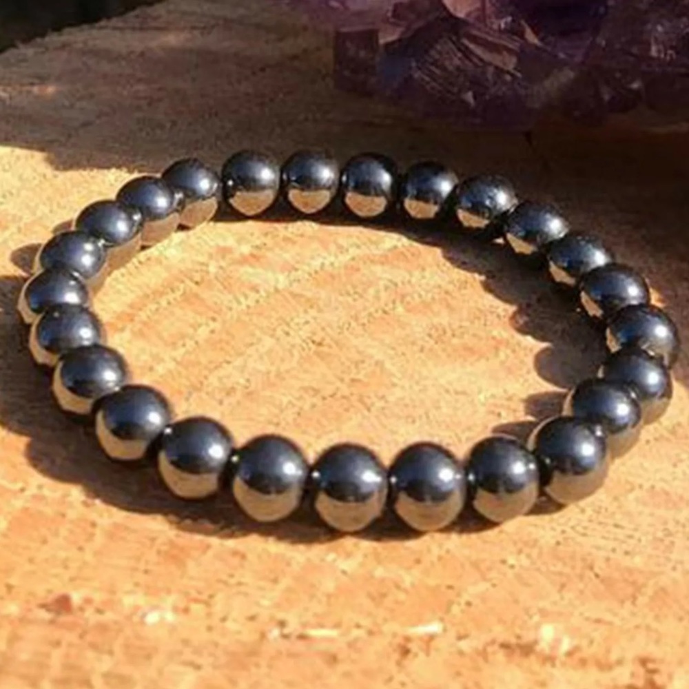 Genuine Hemetite gemstone bracelets - Picture 2 of 5